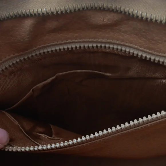 Celine Brown Toiletry Bag with Leather Trim - Picture 4 of 14